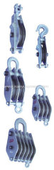 Light Nylon Sheave Lifing Tackle Pulley Blocks with heavy strength.