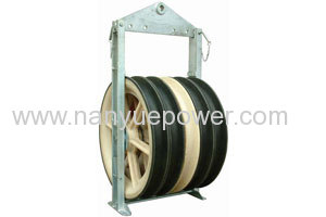 1040mm diameter overhead conductor transmission line stringing wire rope cable pulley blocks tension stringing equipment