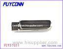 2.16mm Pitch Champ Amphenol 957 100 Pin Male Plug IDC Connector with Side Cable Entry Zinc Cover