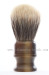 Shaving brush with resin handle