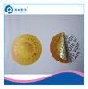 Water Transfer Tamper Proof Labels Stickers , Round Gold Block Out Labels