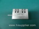 1000Base-Tx 10 Pin 2 Port RJ45 Female Jack 10P8C Side Entry , KRJ-201QGYNL Tab-Down