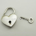 Decorative heart metal Padlock for handbag Bag Purse Accessories