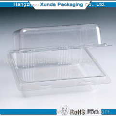 Hamburger plastic clamshell box