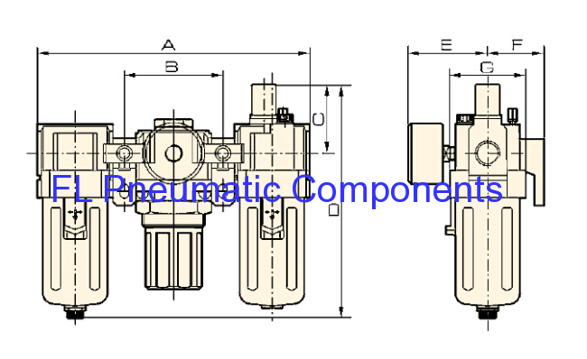 AC5000-10 Air Filters and Regulators and Lubricators