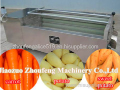 Brush potato peeling machine