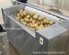 Brush potato peeling machine