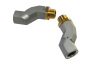 Swivel adaptors for gas or diesel machine, made out zinc and brass alloy.