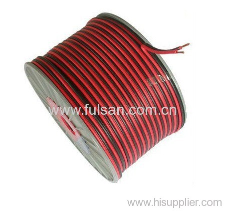 PVC insulation transparent 2 core speaker cable