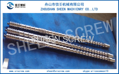 38CrMoALA bimetallic screw barrel for PE fim extruder