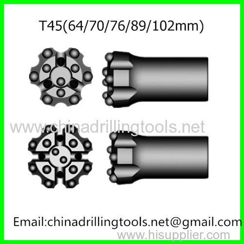 64mm T45 thread button mining bit