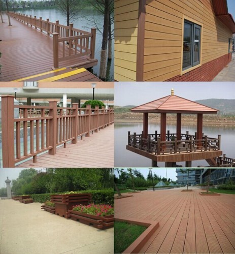 WPC Outdoor Flooring With Wood Grain Treatment