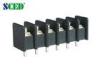 300V 15A Black Barrier Terminal Block, 2P - 24P Power Terminal Blocks Pitch 7.62mm