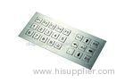 Silver Multi-Language Metal Keypad For Door Access , Stainless Steel Keyboards