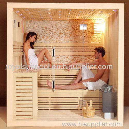 Full Front Glass Sauna Room