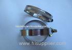 Worm-drive Stainless Steel Hose Clamps 0.65mm Thickness for Fixing Pipe