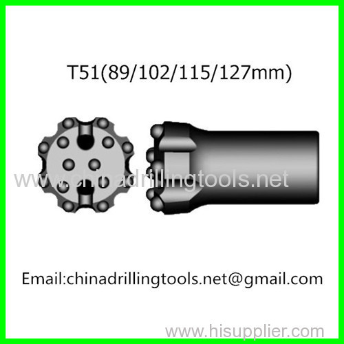 T51 thread button bit