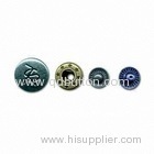 Customized metal brass snap button with four parts