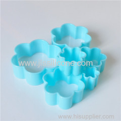 Wholesale flower shape silicone cookies cutter set