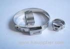 W4 Stainless Steel 304 Single Ear Hose Clamps For Pharmacy 10.8 - 13.3mm