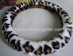 Colorful fur plush steering wheel covers, warm & soft