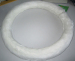 Warm fur soft white rubber steering wheel covers