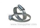 201SS Automotive Hose Clamps With Iron Screw 0.8mm / 0.9mm Thickness