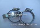 10 - 16mm Galvanized Hose Clamps White Zinc Plated 9mm Band Width