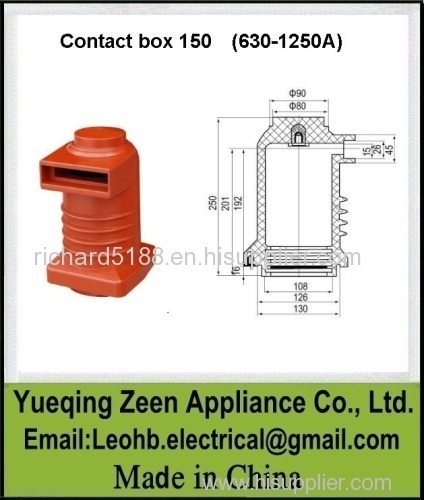 2014 new Red epoxy resin contact box