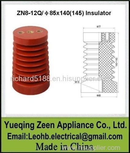 Epoxy resin insulator for high voltage switchgear