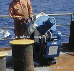 Ship deck blasting machine