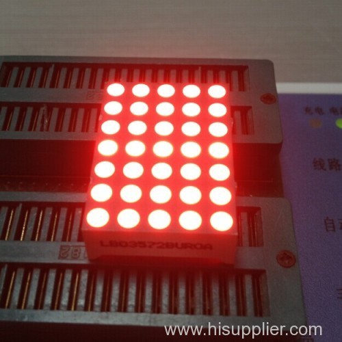 1.26  3mm 5 x 7 Blue dot matrix led display for moving signs,message boards