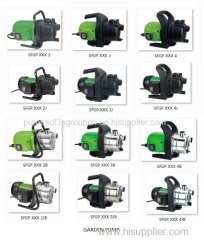 GARDEN PUMPS For clean water supply from wells, reservoirs and pools