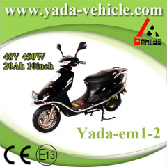 48v 450w 20ah 10inch drum brake sport style electric scooter motorcycle (yada em1-2)