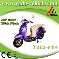 48v 800w 20ah 10inch drum brake mini fashion style electric scooter motorcycle (yada em4)