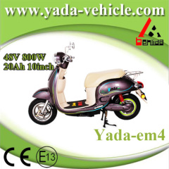 48v 800w 20ah 10inch drum brake mini fashion style electric scooter motorcycle (yada em4)