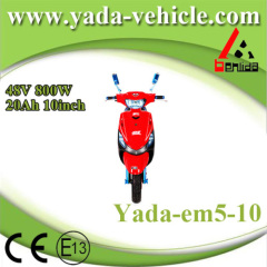 48v 800w 20ah 10inch drum disc brake mini sport style electric scooter motorcycle (yada em5-10)