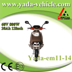 60v 800w 20ah 12inch drum disc brake mini sport style electric scooter motorcycle (yada em11-14)
