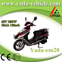 60v 800w 20ah 10inch drum disc brake mini sport style electric scooter motorcycle (yada em19-20)