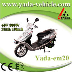60v 800w 20ah 10inch drum disc brake mini sport style electric scooter motorcycle (yada em19-20)