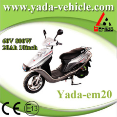 60v 800w 20ah 10inch drum disc brake mini sport style electric scooter motorcycle (yada em19-20)