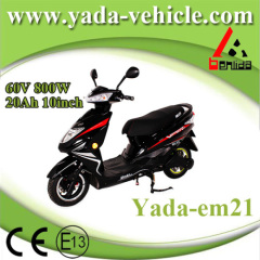 60v 800w 20ah 10inch disc brake mini sport style electric scooter motorcycle (yada em21)