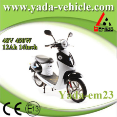 48v 450w 12ah 16inch drum brake sport style electric scooter motorcycle (yada em23)
