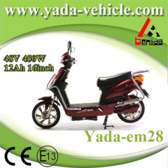 48v 450w 12ah 16inch drum brake sport style electric scooter motorcycle (yada em28)