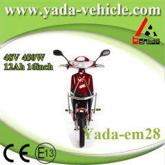 48v 450w 12ah 16inch drum brake sport style electric scooter motorcycle (yada em28)