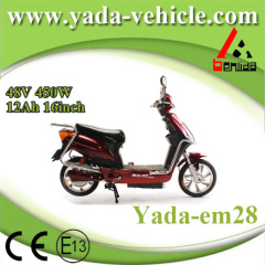 48v 450w 12ah 16inch drum brake sport style electric scooter motorcycle (yada em28)