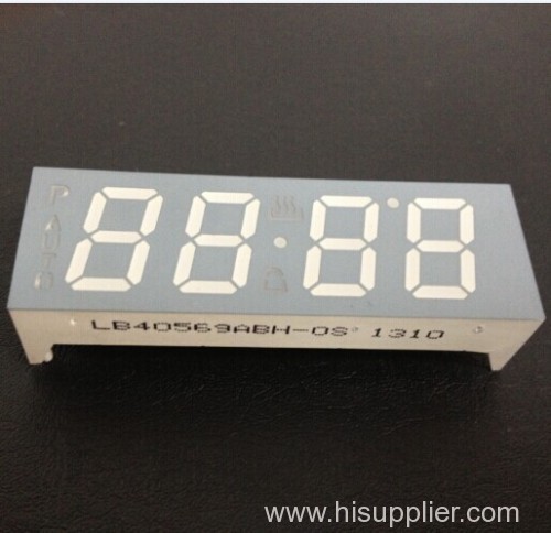 7 segment led display,4 digit 0.56" anode blue for multifunction digital oven timers