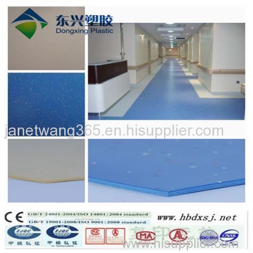 anti-bacterial pvc vinyl floor rolls