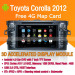 Android Car DVD Player GPS Navigation Wifi 3G for Toyota Corolla 2012 Bluetooth Touch Screen