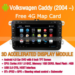Android Car DVD Player GPS Navigation Wifi 3G for Volkswagen Caddy Bluetooth Touch Screen